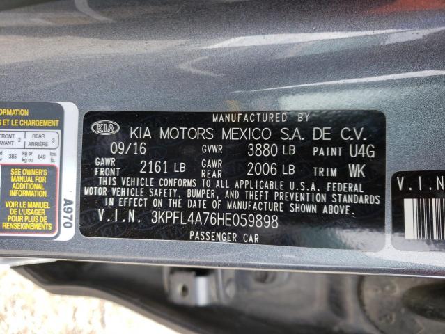 Photo 10 from auction – 2017 KIA FORTE LX with VIN 3KPFL4A76HE059898