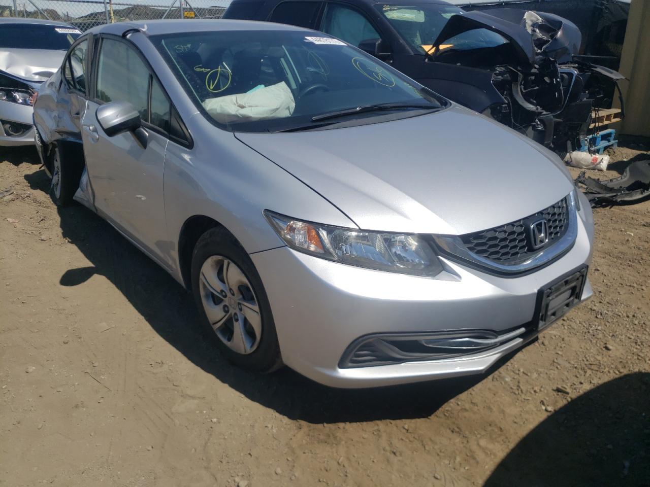 HONDA CIVIC LX 2015 with VIN 2HGFB2F54FH534448 - Photo from auction