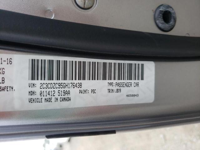Photo 10 from auction – 2016 DODGE CHALLENGER with VIN 2C3CDZC95GH176438