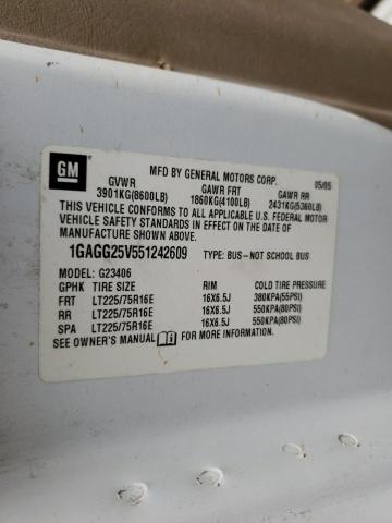 Photo 10 from auction – 2005 CHEVROLET EXPRESS G2 with VIN 1GAGG25V551242609