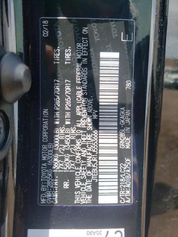 Photo 10 from auction – 2018 TOYOTA 4RUNNER SR with VIN JTEBU5JR1J5553666