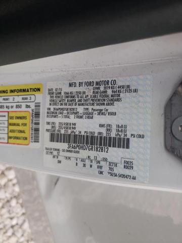 Photo 10 from auction – 2016 FORD FUSION SE with VIN 3FA6P0HD7GR182812