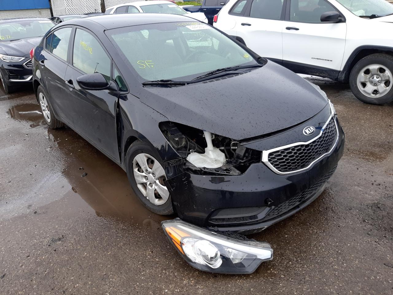 KIA FORTE LX 2015 with VIN KNAFK4A65F5411112 - Photo from auction