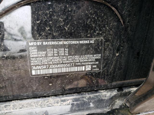 Photo 10 from auction – 2021 BMW 330XI with VIN 3MW5R7J06M8B95677