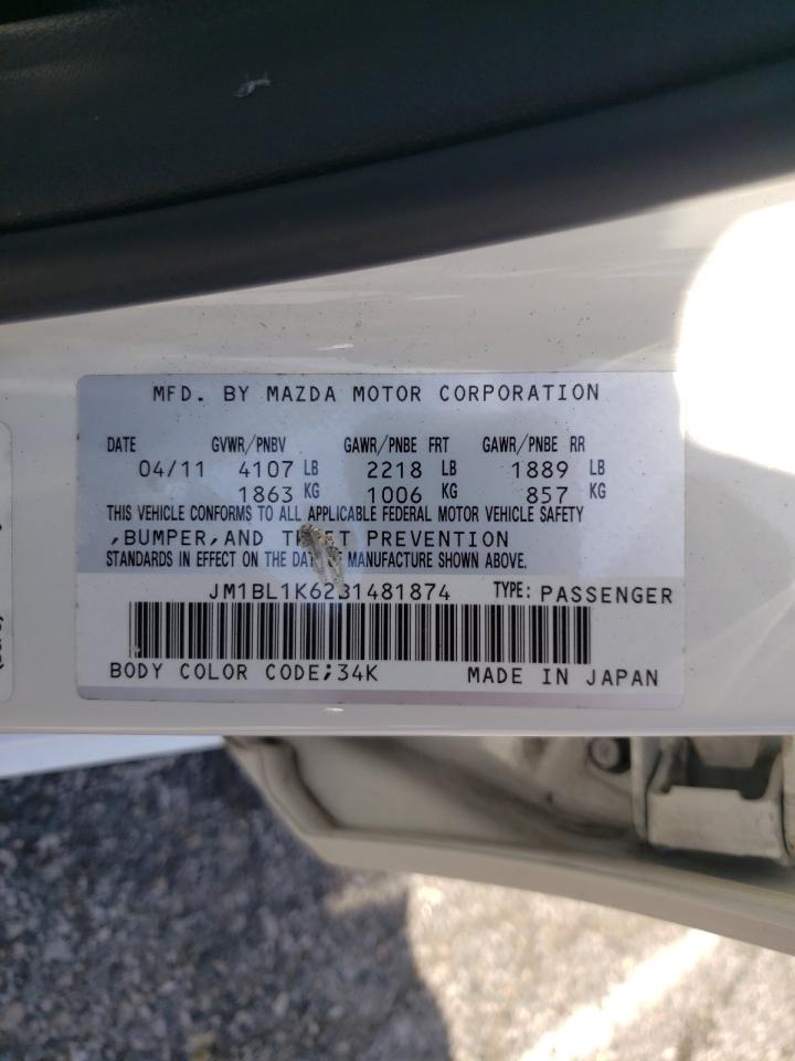 Фото 10 с аукциона – 2011 MAZDA 3 S с VIN JM1BL1K62B1481874