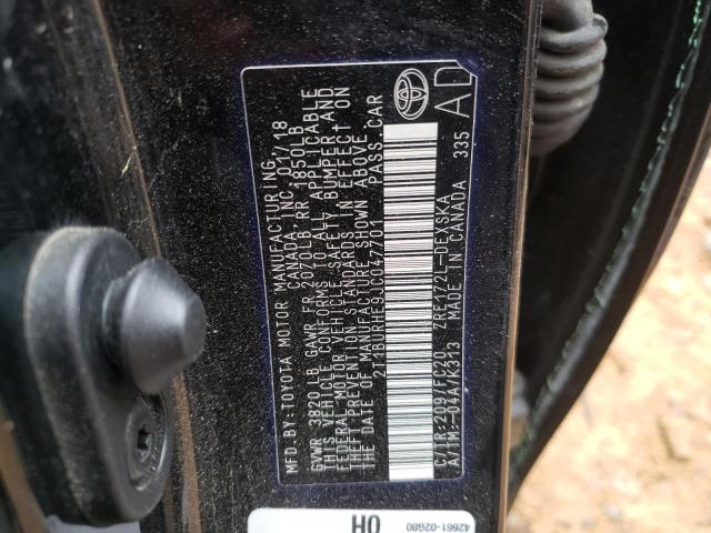 Photo 10 from auction – 2018 TOYOTA COROLLA L with VIN 2T1BURHE9JC047701