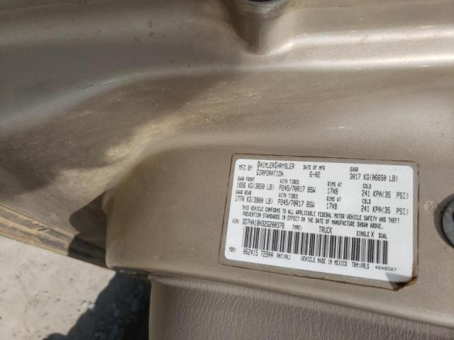 Photo 10 from auction – 2002 DODGE RAM 1500 with VIN 1D7HA18N42S642000