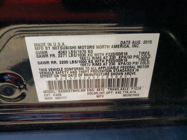 Photo 10 from auction – 2015 MITSUBISHI OUTLANDER with VIN 4A4AP3AW4FE050067