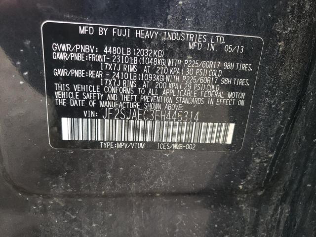 Photo 10 from auction – 2014 SUBARU FORESTER 2 with VIN JF2SJAEC3EH446314