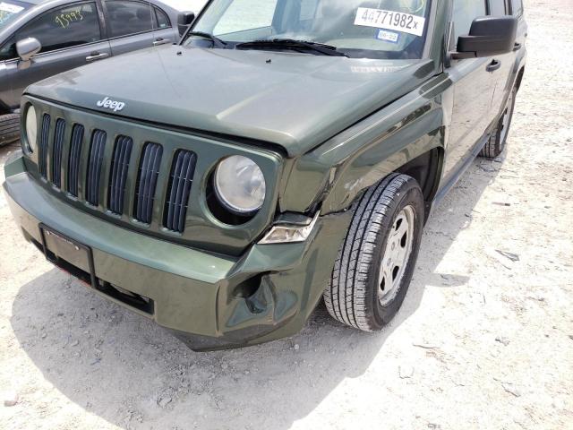 Photo 9 from auction – 2008 JEEP PATRIOT SP with VIN 1J8FT28W38D760605