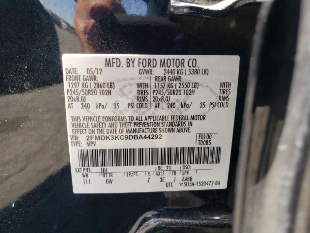 Photo 10 from auction – 2013 FORD EDGE LIMIT with VIN 2FMDK3KC9DBA44292