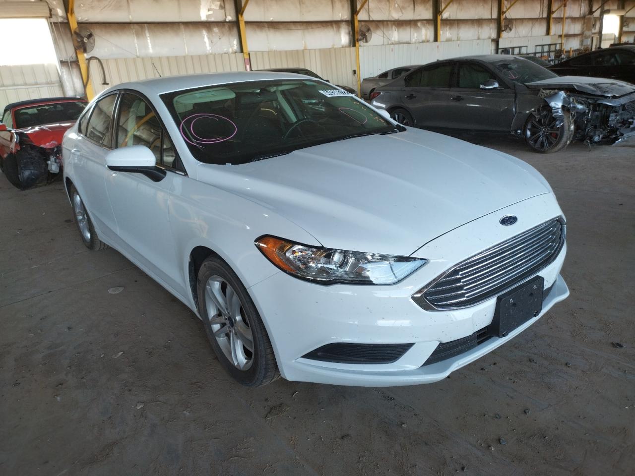 FORD FUSION SE 2018 with VIN 3FA6P0HD8JR210799 - Photo from auction