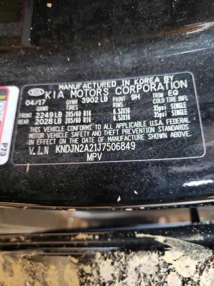 Photo 10 from auction – 2018 KIA SOUL with VIN KNDJN2A21J7506849