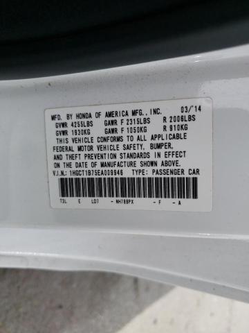 Photo 10 from auction – 2014 HONDA ACCORD EX with VIN 1HGCT1B75EA009946