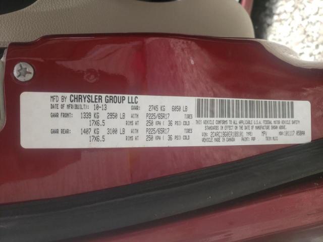 Photo 10 from auction – 2014 CHRYSLER TOWN & COU with VIN 2C4RC1BG0ER189101