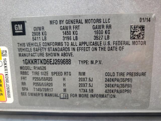 Photo 10 from auction – 2014 GMC ACADIA DEN with VIN 1GKKRTKD6EJ269688