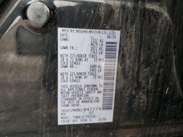Photo 10 from auction – 2014 NISSAN ROGUE S with VIN 5N1AT2MV8EC847279