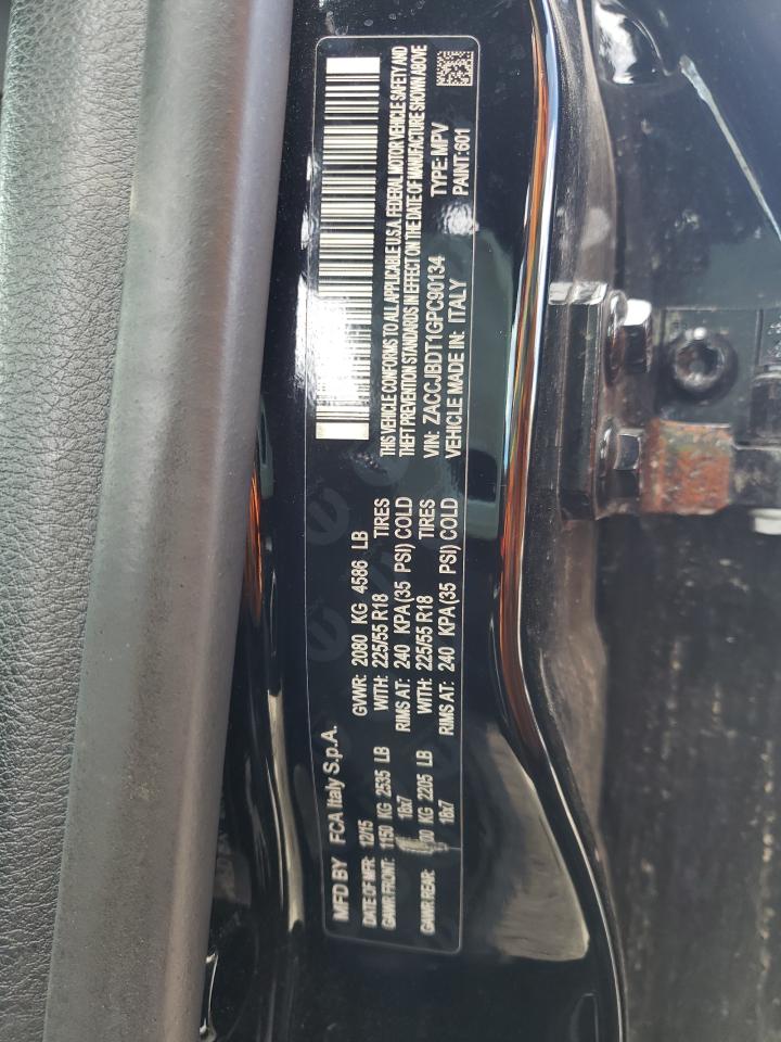 Photo 10 from auction – 2016 JEEP RENEGADE L with VIN ZACCJBDT1GPC90134