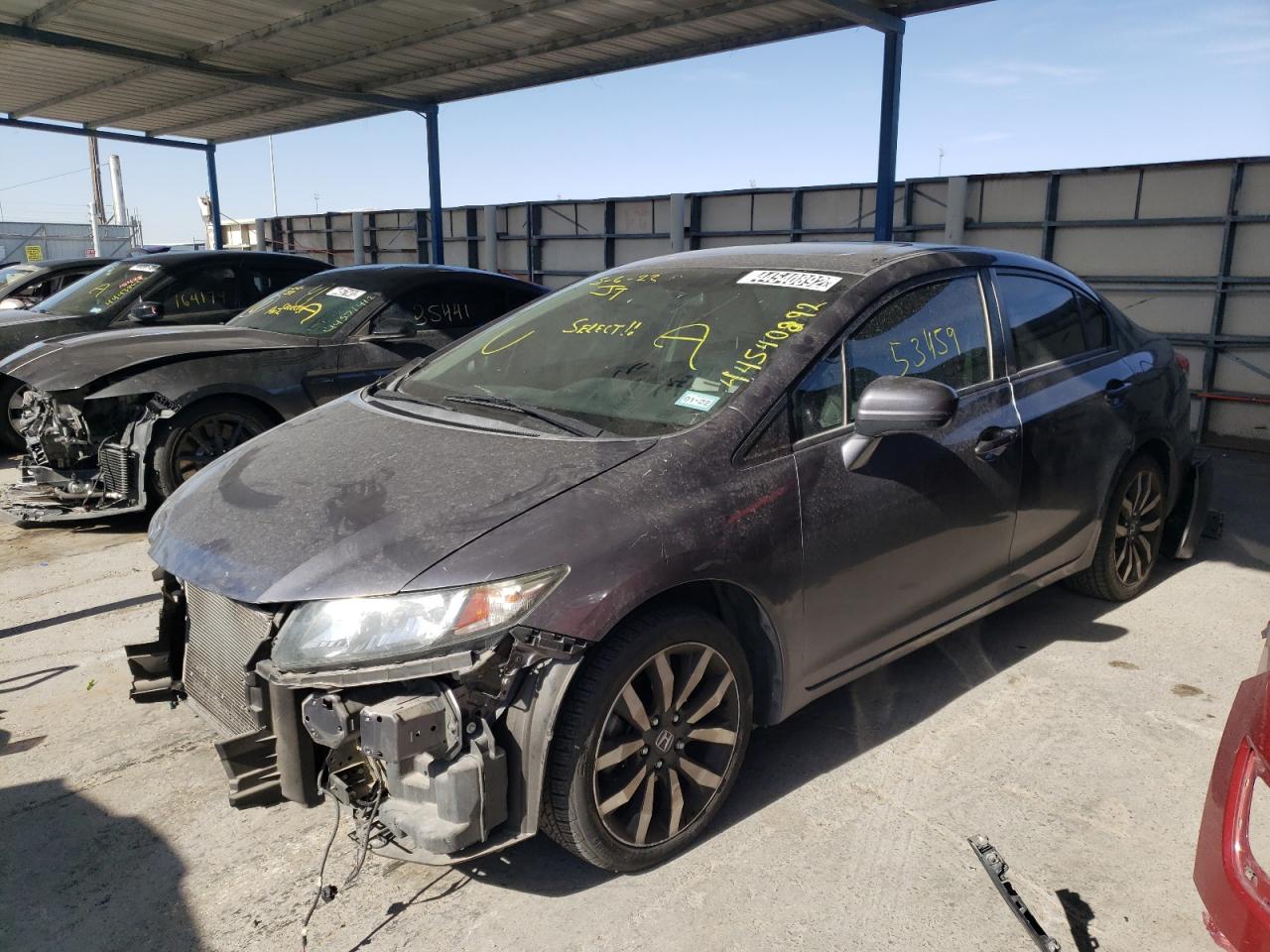 Photo 2 from auction – 2014 HONDA CIVIC EXL with VIN 19XFB2F98EE228607