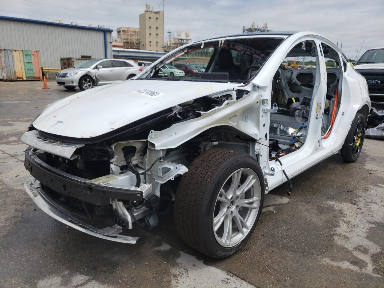 Photo 2 from auction – 2021 TESLA MODEL Y with VIN 5YJYGDEE0MF296302