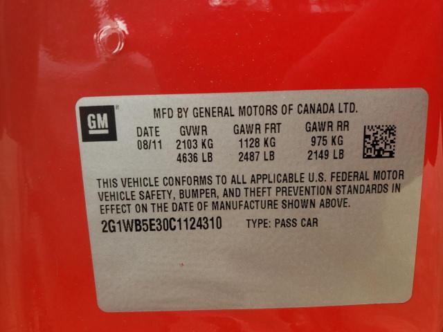 Photo 10 from auction – 2012 CHEVROLET IMPALA LT with VIN 2G1WB5E30C1124310