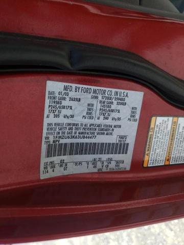 Photo 10 from auction – 2003 FORD EXPLORER X with VIN 1FMZU63K63UB44477