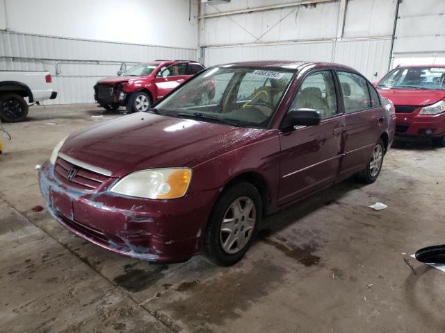 Photo 2 from auction – 2003 HONDA CIVIC LX with VIN 2HGES16533H585649