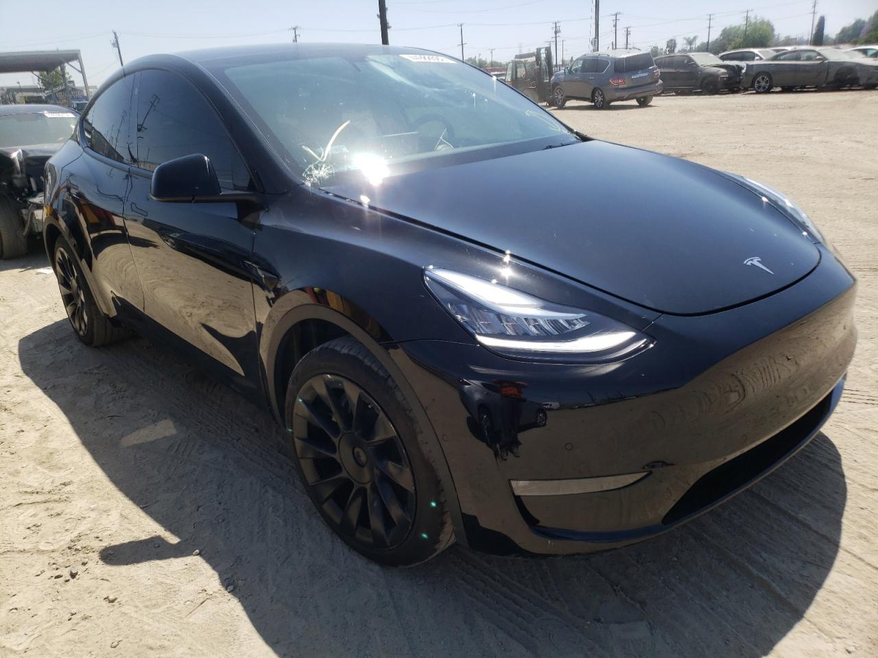 TESLA MODEL Y 2021 with VIN 5YJYGDEE9MF243291 - Photo from auction