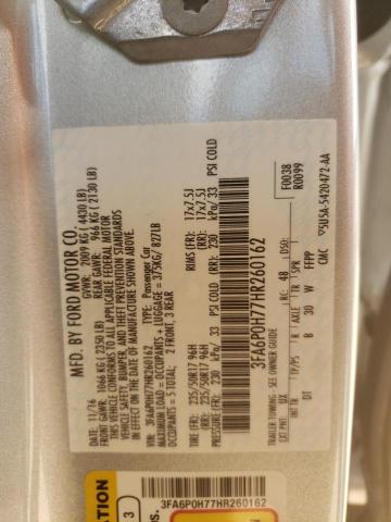 Photo 10 from auction – 2017 FORD FUSION SE with VIN 3FA6P0H77HR260162