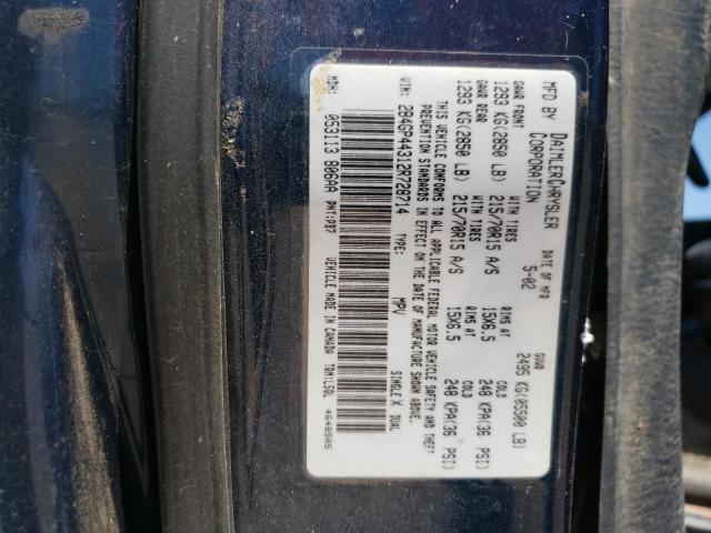 Photo 10 from auction – 2002 DODGE GRAND CARA with VIN 2B4GP44312R728714