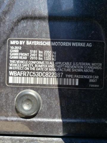 Photo 10 from auction – 2013 BMW 535 I with VIN WBAFR7C53DC822387