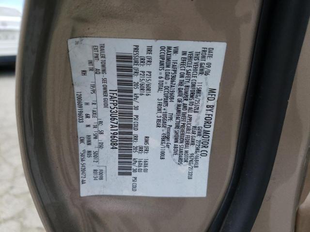 Photo 10 from auction – 2007 FORD TAURUS SE with VIN 1FAFP53U67A196084