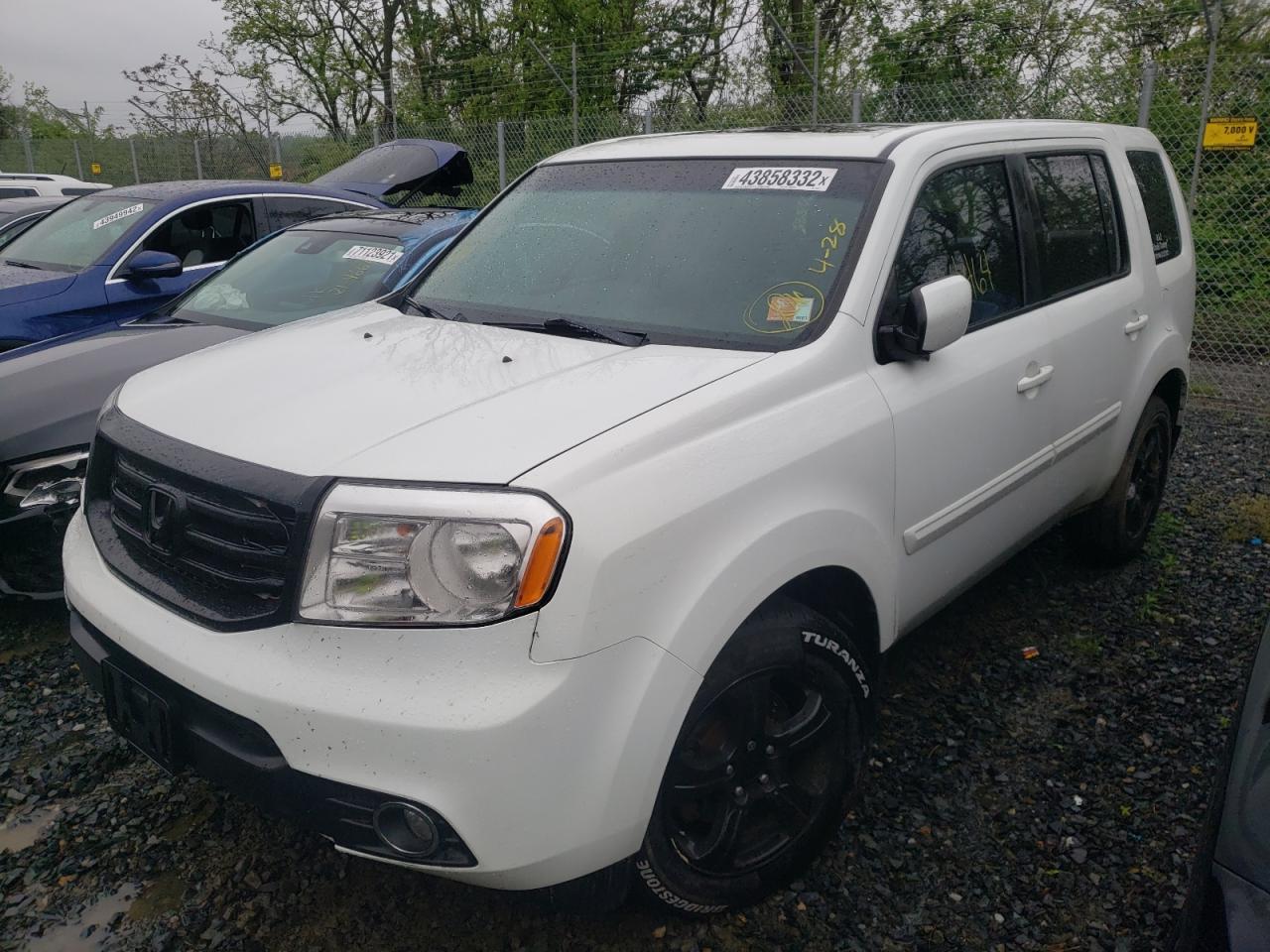 Photo 2 from auction – 2013 HONDA PILOT EXL with VIN 5FNYF4H58DB083144