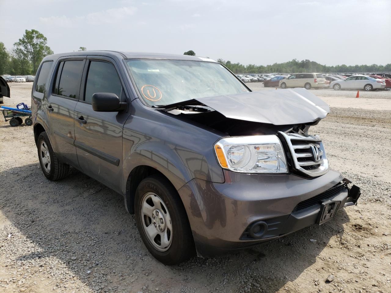 HONDA PILOT LX 2015 с VIN 5FNYF3H20FB009042 - Фото с аукциона