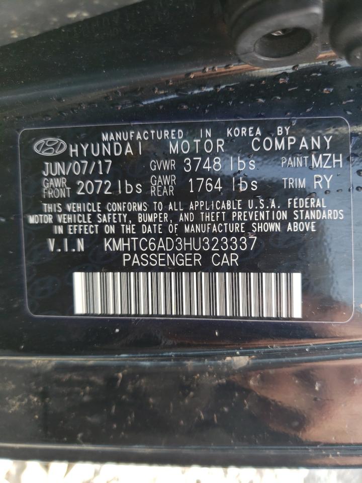Photo 10 from auction – 2017 HYUNDAI VELOSTER with VIN KMHTC6AD3HU323337