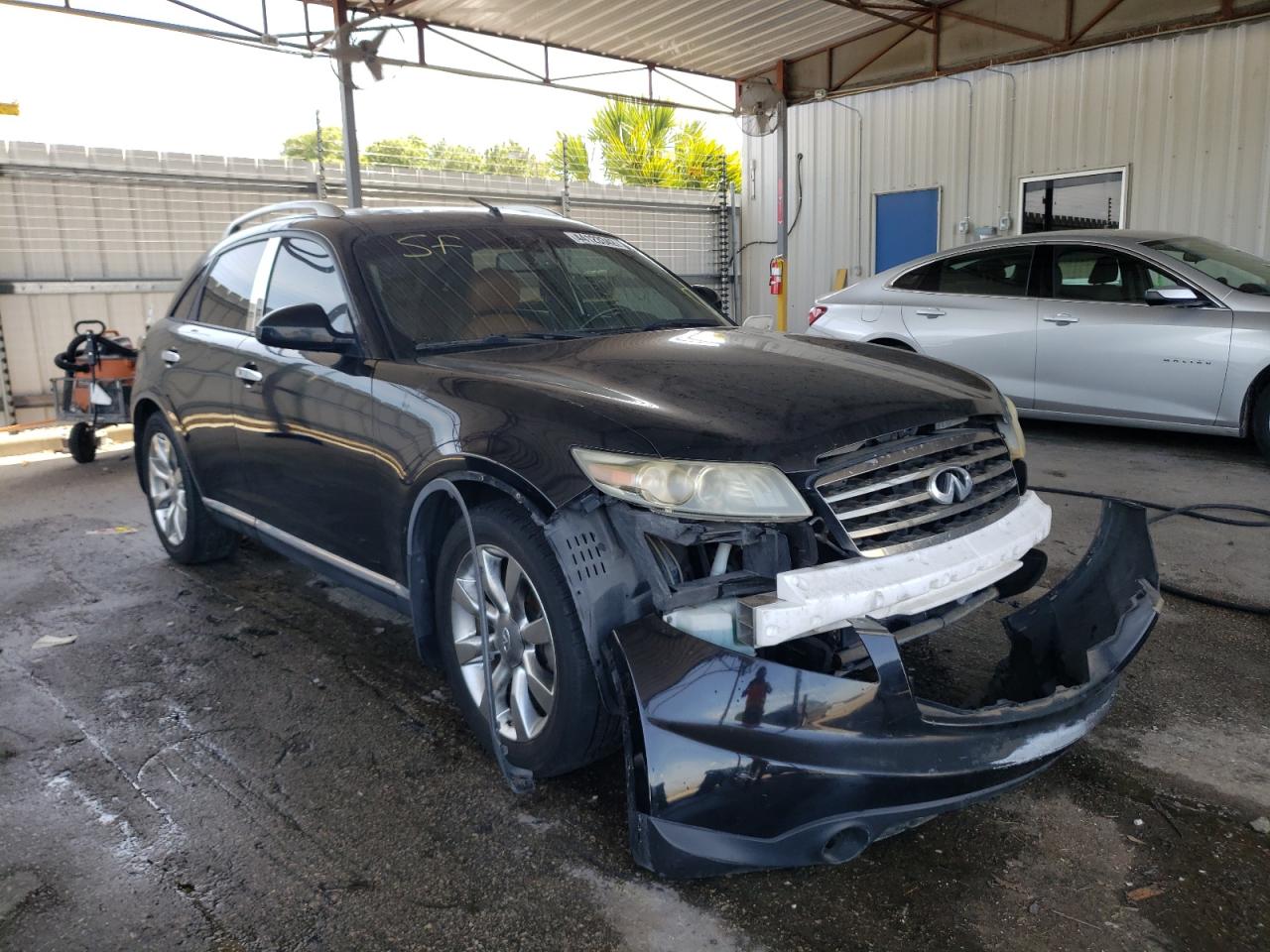INFINITI FX35 2007 with VIN JNRAS08U37X100097 - Photo from auction