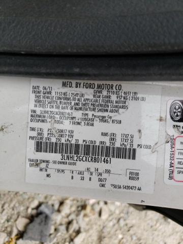 Photo 10 from auction – 2012 LINCOLN MKZ with VIN 3LNHL2GCXCR801461