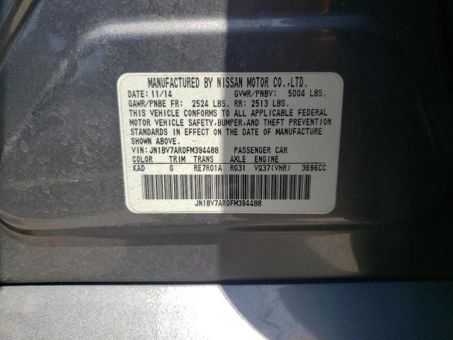 Photo 10 from auction – 2015 INFINITI Q50 BASE with VIN JN1BV7AR0FM394488