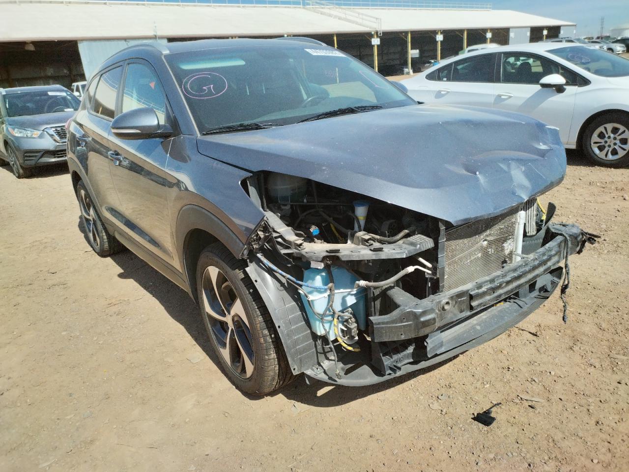 Photo 1 from auction – 2016 HYUNDAI TUCSON LIM with VIN KM8J33A24GU034325