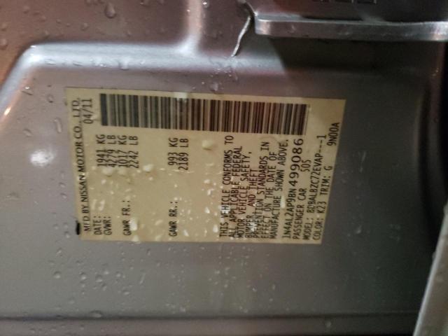 Photo 10 from auction – 2011 NISSAN ALTIMA BAS with VIN 1N4AL2AP9BN499086