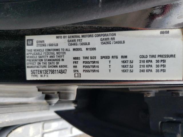 Photo 10 from auction – 2009 HUMMER H3 with VIN 5GTEN13E798114847
