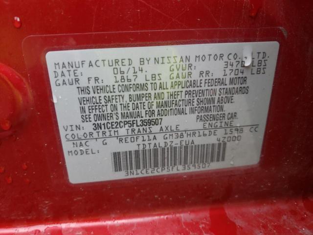 Photo 10 from auction – 2015 NISSAN VERSA NOTE with VIN 3N1CE2CP5FL359507