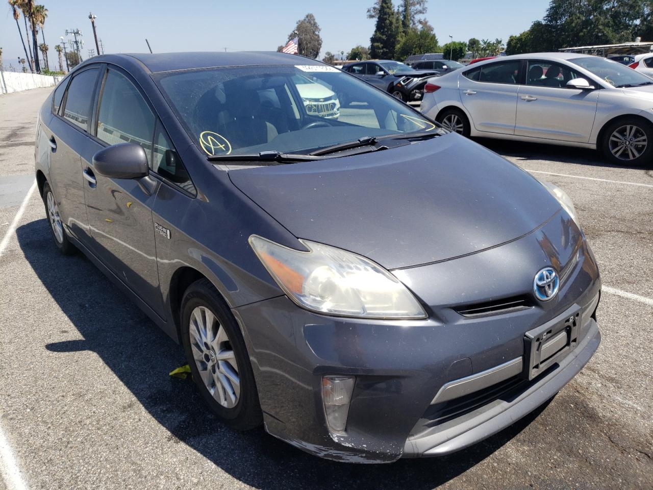 TOYOTA PRIUS PLUG 2014 with VIN JTDKN3DP5E3052426 - Photo from auction