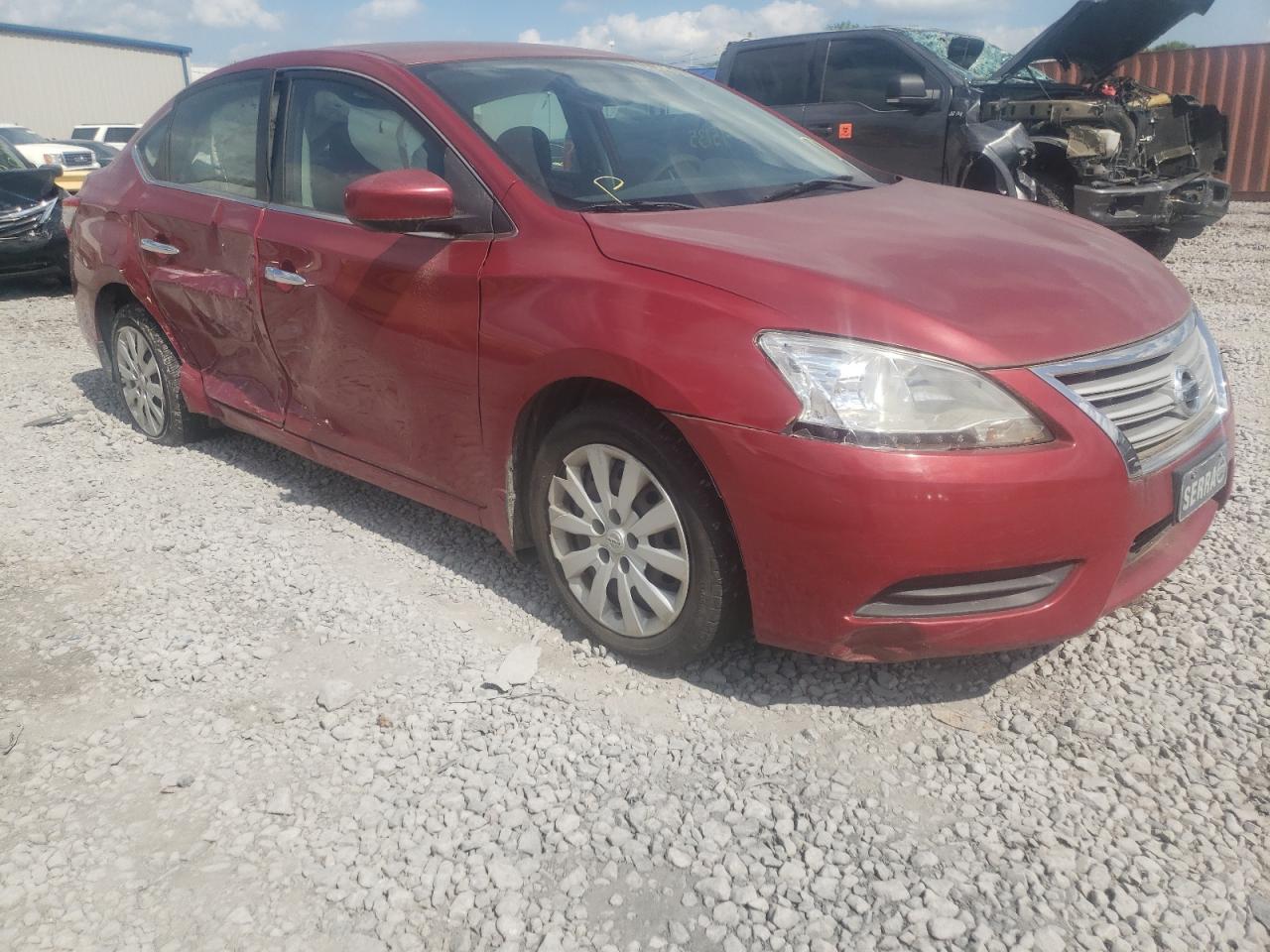NISSAN SENTRA S 2013 with VIN 3N1AB7AP9DL654476 - Photo from auction