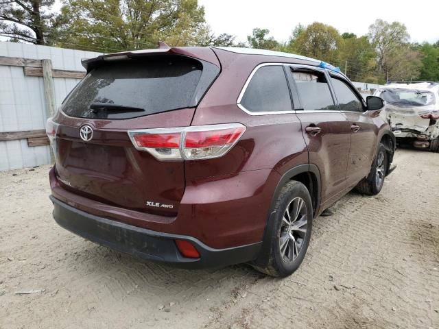 Photo 4 from auction – 2016 TOYOTA HIGHLANDER with VIN 5TDJKRFH4GS295465
