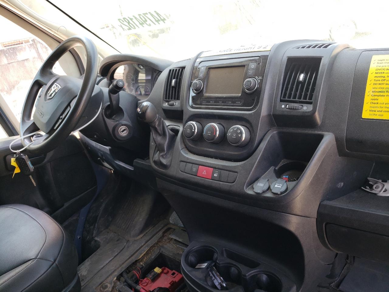 Photo 9 from auction – 2020 RAM PROMASTER with VIN 3C6URVJG2LE116948