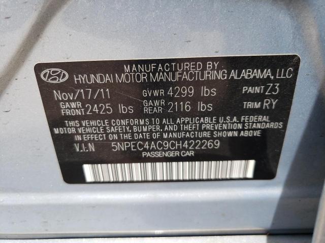 Photo 10 from auction – 2012 HYUNDAI SONATA SE with VIN 5NPEC4AC9CH422269