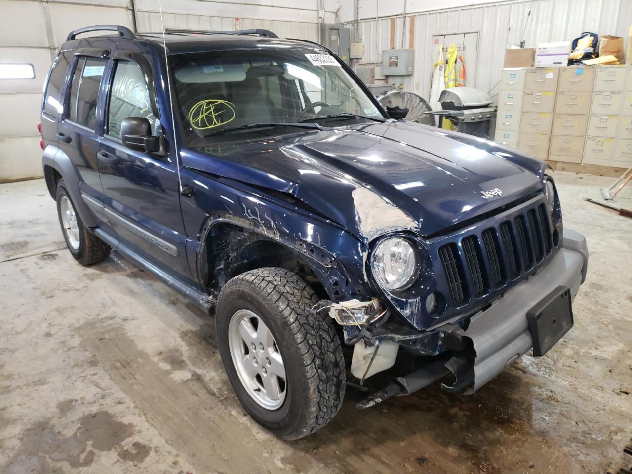 Photo 1 from auction – 2005 JEEP LIBERTY SP with VIN 1J4GL48K05W591822