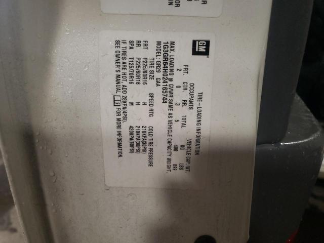 Photo 10 from auction – 2002 OLDSMOBILE AURORA with VIN 1G3GR64H024165744