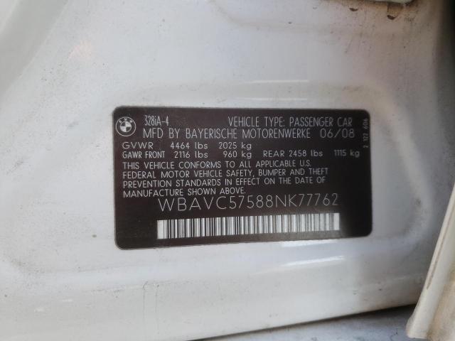 Photo 10 from auction – 2008 BMW 328 I SULE with VIN WBAVC57588NK77762